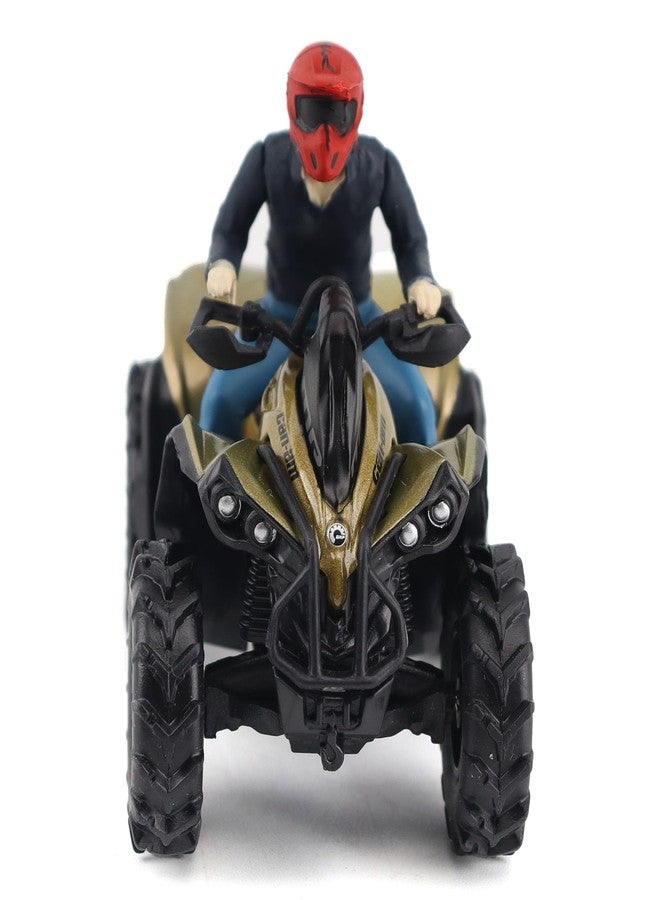 Diecast Masters BRP Bombardier Models 1:32 Scale Diecast Replica Can-Am Renegade X mr 1000R, Liquid Titanium & Magma Red | Item 60010 - Image 4